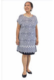 Michelle Dress - Navy Print
