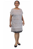 Michelle Dress - Navy Print