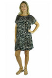 Michelle Dress - Navy Print
